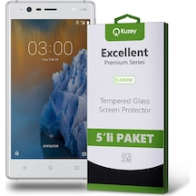 Nokia 3 Ekran Koruyucu Cam 5 Adet (534067956) 20 Tl Fark Ile Apple  Uyumlu iPhone Hızlı Şarj Kablosu
