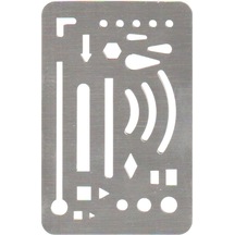 Lutart Metal Silgi Şablonu 85X55 Mm La-St5