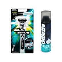Gillette Mach3 Tıraş Makinesi 1 UP + Tıraş Köpüğü 200 ML