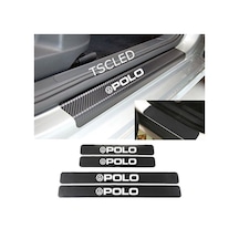 Volkswagen Polo Karbon Kapı Eşiği Koruma Sticker (4 Adet)