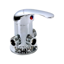 Duş Vanası Yönlendirici 3 Yollu Küvet Musluğu Sıcak Soğuk Su Inox