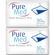 Puremed Hasta Yatak Koruyucu 60 90cm 60 Adet 2pk 30