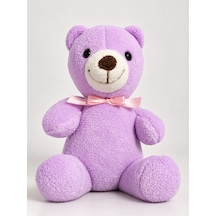 Açık Mor Ayıcık 20 Cm Kişiye Özel Peluş Oyuncak İsimli Ve Özel Tasarım