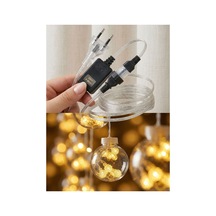 3 Metre 10 Toplu Perde Led Işık - Gün Işığı Şeffaf Dekoratif Aydınlatma - 8 Fonksiyonlu Led Hmngoxxtptprp Diğer