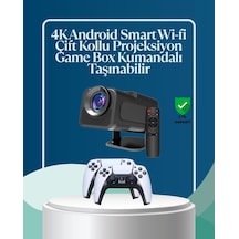 450 Ansı Lümen, 4k Destekli Kompakt Ev Projektörü