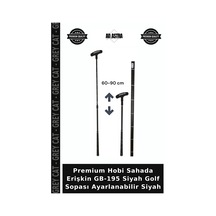 Premium Hobi Sahada Erişkin Gb-195 Siyah Golf Sopası Ayarlanabilir Siyah