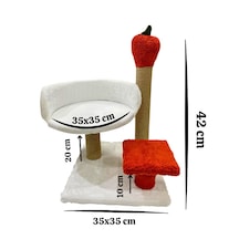 Havuçlu Peluş Kedi Tırmalama-kedi Yatağı- Kedi Evi Ve Dinlenme Tahtası Şık,modern Ve Konforlu