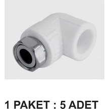 Pp-r Metal Dirsekli Pratik Rekor Dn 25 Paket 5 Lu