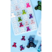 Epoksi Reçine Kristal Döküm Kalıbı Ayıcık Mini Model