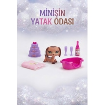 Petclub Sevimli Minişin Yatak Odası Oyun Seti Sevimli Köpek Ve Eğlenceli Aksesuarlı Çocuk Oyuncağı