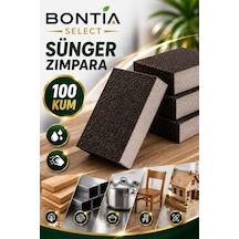 Sünger Zımpara 100 Kum Islak Kuru Kullanım Ahşap Metal Boya Alçı Pvc El Zımparası Takozu