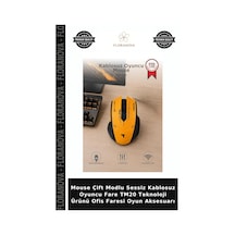 Mouse Çift Modlu Sessiz Kablosuz Oyuncu Fare Tm20 Teknoloji Ürünü Ofis Faresi Oyun Aksesuarı