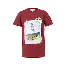 Brz Kıds Brz Kids Erkek Çocuk Baskılı Kısa Kollu T-shirt-bordo Bordo