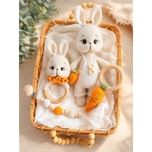 Amigurumi El Yapımı Tavşan Bebek Seti