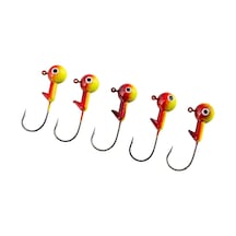 Jighead - Zoka - Kurşunlu Olta İğnesi - Xh-a 02 - Sarı Kır. - 21 Gr - 5 Adet