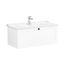 VitrA Root Classic 100 Cm Beyaz Çekmeceli Banyo Dolabı Alt Modül Lavabo Çok Renkli