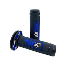 Knmaster Fox Motosiklet Siyah-Mavi Elcik Takımı