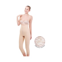 Variteks 121 Agraflı Göğüs Altı ve Diz Altı Liposuction Jinekomasti Korse Ten Rengi 2XL
