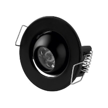Ct-5268 1.5w Hareketli Led Ufo Yıldız Spot 6400k Beyaz Işık Siyah Kasa