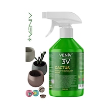 3v Cactus Kaktüs & Sukulent Besini 500 Ml + 3 Adet 0.13l Delikli Saksı Seti 4