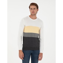 Pierre Cardin Erkek Gri Melanj Kazak /triko 50300525-vr086 Gri Melanj
