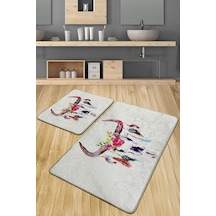Cervo Banyo Halısı Djt 2 Li Set Çok Renkli