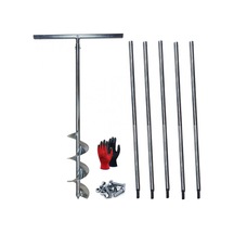 Galvaniz Toprak Burgusu Uzatmalı Sondaj Aleti Çap 15 cm Boy 6 mt