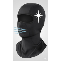 Flex Premium Reflektörlü Siyah Kar Maskesi Model 21 Balaklava Balaclava Motorsiklet Scooter Bisiklet Spor