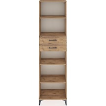 Arges Dolap 4 Raflı 2 Çekmeceli 60x30x221 Çam-çam Çam