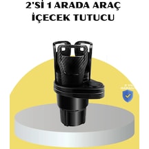 Araç İkili Bardak Tutucu Ayarlanabilir Genişlik 360 Döner Sistem Diğer