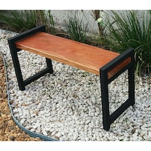 Halevia Metal Ahşap Oturma Bench.