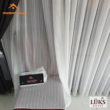Lüks Zincir Çizgili Kurşunlu Tül Perde - Modern House