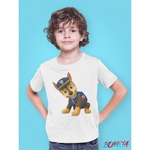 Bumeta Paw Petrol Chase Karakter Characters Çocuk Tişört T-shirt Beyaz