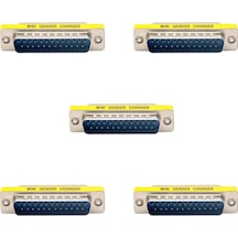 25 Pin Lpt Paralel Port Erkek - Erkek Çevirici Dönüştürücü 5'li Set