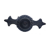Antika Tarz Dekoratif Pirinç Çizgili Düğme - 35x100 Mm, Büyük, Oksit 1