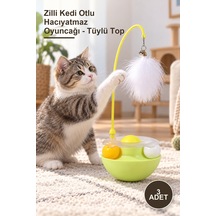 3 Adet Zilli Kedi Otlu Hacıyatmaz Oyuncağı - Tüylü Top