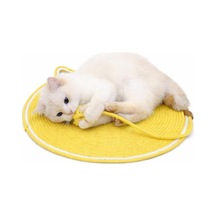 Tr Kedi Oyun Ve Tırmalama Paspası 47 Cm Aktivite Oyuncağı, Doğal Sisal Halatlı, Yuvarlak Kedi Tırmalama Ma
