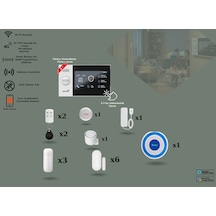 Pgst Obiem Akıllı Ev Güvenlik Alarm Sistemleri Kolay Kurulum Sim Kart/google Asistan/amazon Alexa/tuya Smart