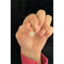 Fiyonk Kuyumculuk 14 Ayar Altın Mini Yıldız Kolye Ucu 001