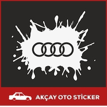 Audi Boya Sıçraması Sticker Audi Sticker Oto Sticker Araç Sticker