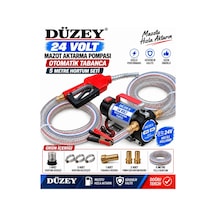 24 Volt Mazot Aktarma Pompası&5 Metre Telli Hortum&otomatik Akary