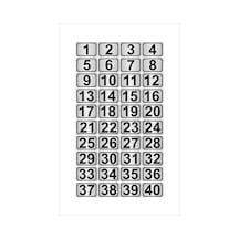 Metal Kapı,Masa,Dolap Numarası 15Cmx20Cm 40 Adet (1…40) (429037577)