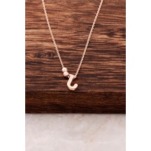 J Harfli Tasarım Rose Gümüş Kolye 3816 472078406