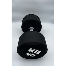 Alin Sport 40 Kg Kauçuk Kaplı Profesyonel Olimpik Dumbbell Dambıl - Beyaz Kg