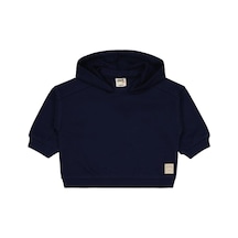 Civil Baby Civil Basic Timeless Kapüşonlu 6-18 Ay Sweatshirt Lacivert