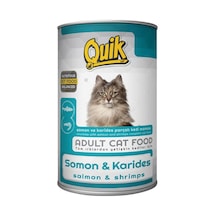 Quik Somonlu Karidesli Konserve Yetişkin Kedi Maması 415 G