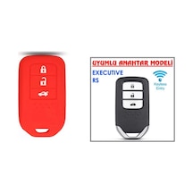 Honda Civic FC5 CRV HRV Anahtarsız Çaliştırma Anahtar Kılıfı Kırmızı