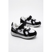 Fort Abel Cool Anatomik Rahat Sneaker Erkek Çocuk Ayakkabı SİYAH-BEYAZ