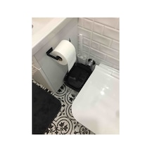 Buççin Online Mağaza Metal Mat Siyah Wc Kağıtlık Tuvalet Kağıtlığı Tuvalet Kağıdı Askısı Yapışkanlı Tasarım Çelik Siyah Çok Renkli