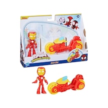 Spider And His Amazing Friends Motosiklet Ve Figür İron Man F9346